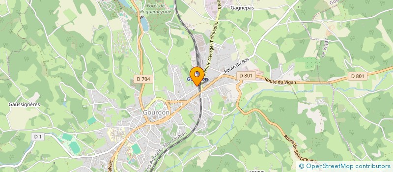 localisation de l'entreprise INITIATIVES ENVIRONNEMENT à GOURDON