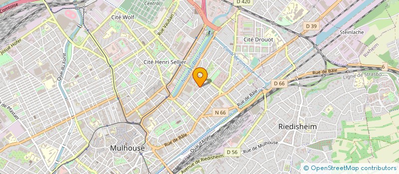 localisation de l'entreprise INITIATIVES EUROPEENNES  MULHOUSE