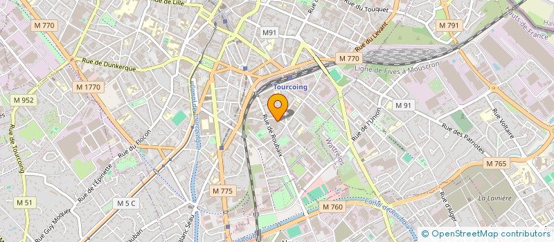 localisation de l'entreprise INITIATIVES FEMMES  TOURCOING