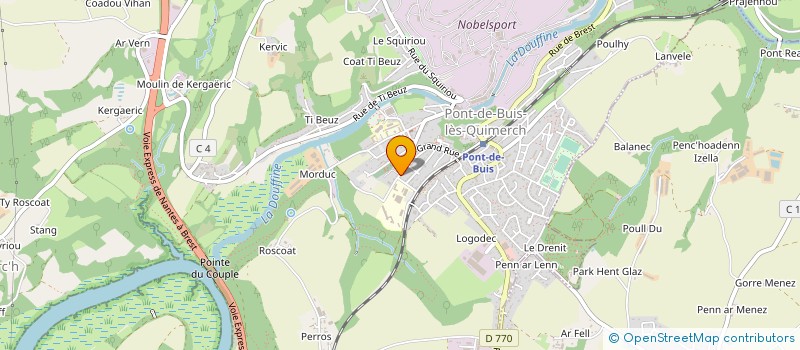 localisation de l'entreprise INITIATIVES FORMATION à PONT-DE-BUIS-LES-QUIMERCH