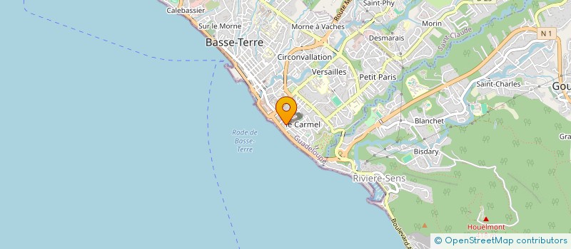 localisation de l'entreprise INITIATIVES FRANCE VICTIMES GUADELOUPE à BASSE-TERRE