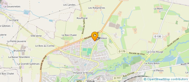 localisation de l'entreprise INITIATIVES HAITI-FRANCE  VITRE