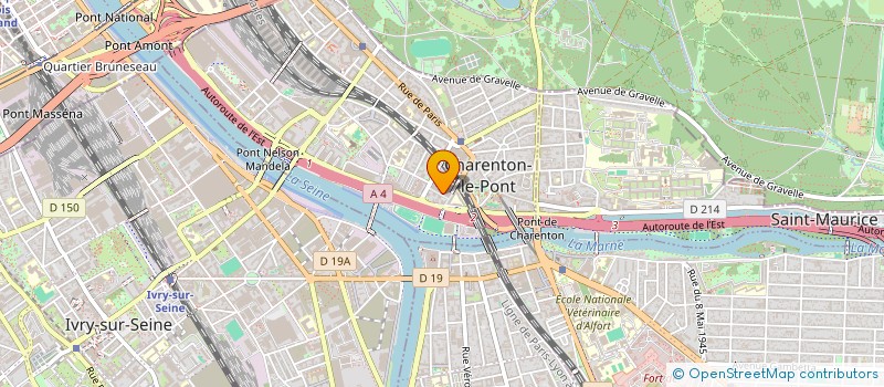 localisation de l'entreprise INITIATIVES LOISIRS  CHARENTON-LE-PONT