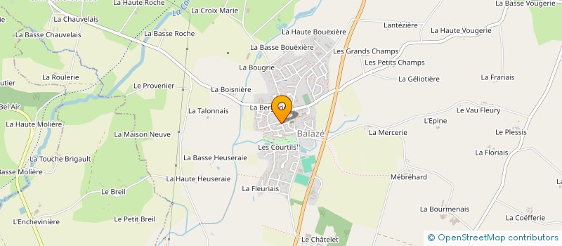 localisation de l'entreprise INITIATIVES NATURE INTERCOMMUNALES  LA CHAPELLE-ERBREE