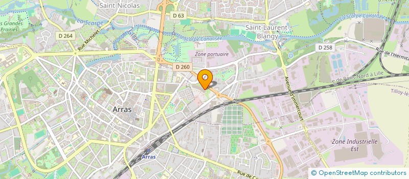 localisation de l'entreprise INITIATIVES PAYSANNES - HAUTS DE FRANCE à ARRAS
