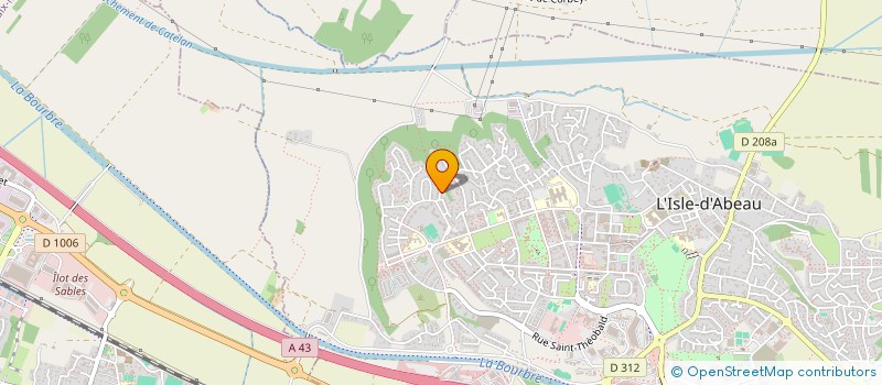 localisation de l'entreprise INITIATIVES POUR  L'ISLE-D'ABEAU