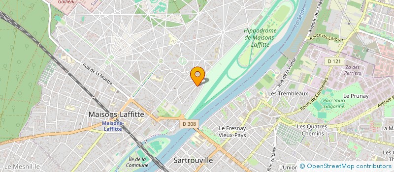 localisation de l'entreprise INITIATIVES POUR LE DIALOGUE ET LA PAIX ENTRE LES PEUPLES - ID2P (IDEES DE PAIX) à MAISONS-LAFFITTE
