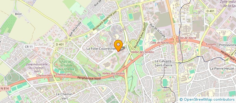 localisation de l'entreprise INITIATIVES POUR UNE AGRICULTURE CITOYENNE ET TERRITORIALE BASSE NORMANDIE à CAEN
