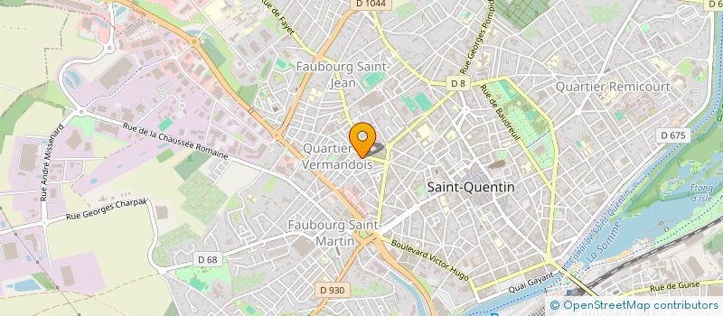 localisation de l'entreprise INITIATIVES POUR UNE AGRICULTURE CITOYENNE ET TERRITORIALE EN PICARDIE  SAINT-QUENTIN