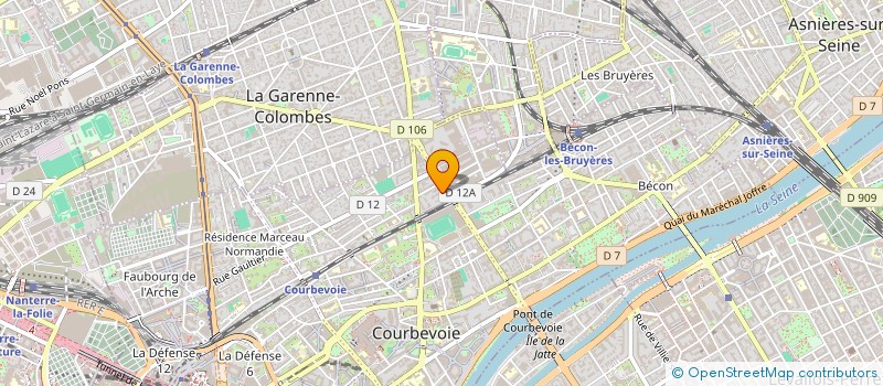 localisation de l'entreprise INITIATIVES SANTE à COURBEVOIE