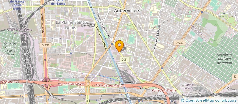 localisation de l'entreprise INITIATIVES SOLIDAIRES à AUBERVILLIERS
