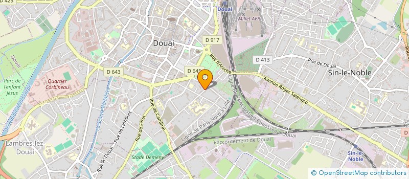 localisation de l'entreprise INITITIATIVE DU DOUAISIS POUR LES EMPLOYEURS ET L'EMPLOI SOLIDAIRE à DOUAI