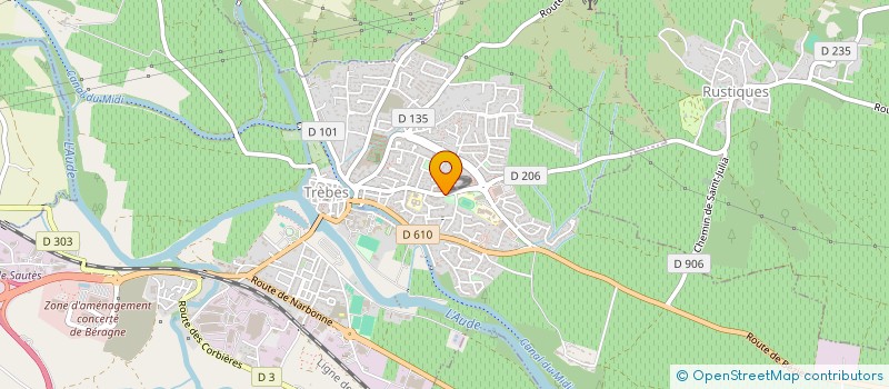 localisation de l'entreprise INITIUM  TREBES