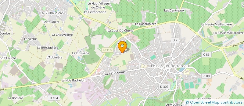 localisation de l'entreprise INITIUM NOVUM  LE LOROUX-BOTTEREAU