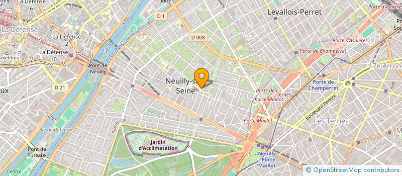 localisation de l'entreprise INITIVA à NEUILLY-SUR-SEINE