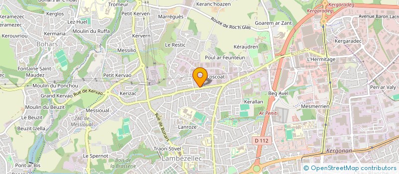 localisation de l'entreprise INIZAN TRAVAUX SUIVI à BREST