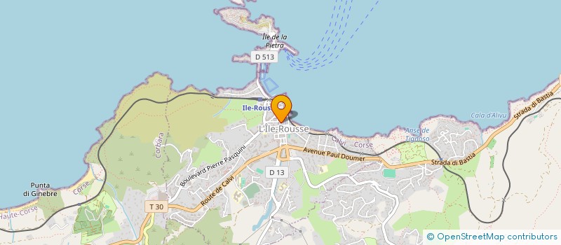 localisation de l'entreprise INIZIU à L'ILE-ROUSSE