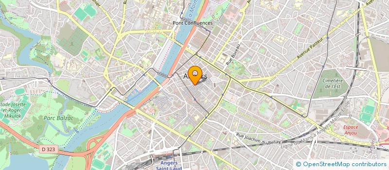 localisation de l'entreprise INJ à ANGERS