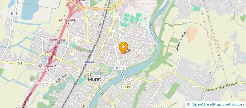 localisation de l'entreprise INJ  MURET