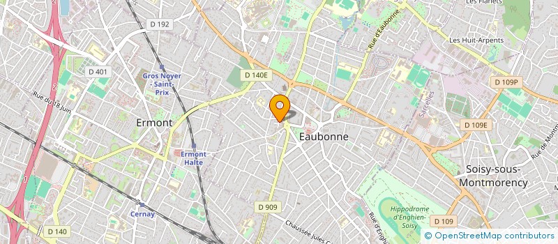 localisation de l'entreprise INJ TRANSPORT à EAUBONNE