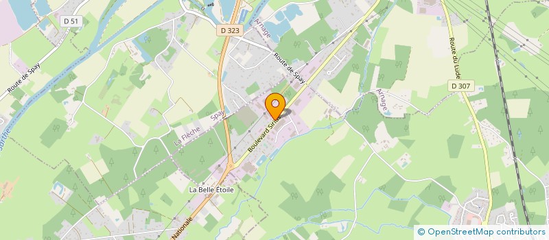 localisation de l'entreprise INJECT 72 à MONCE-EN-BELIN