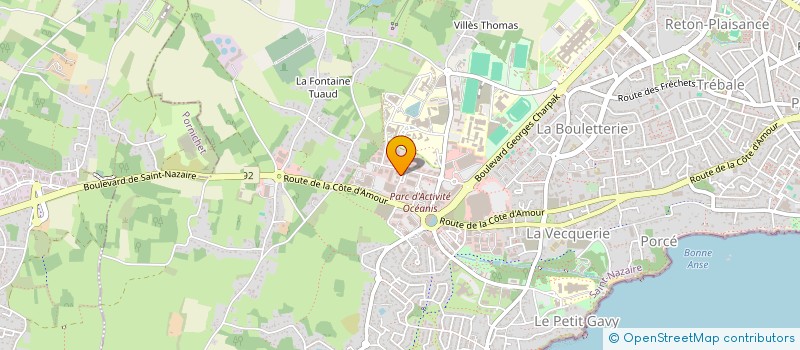 localisation de l'entreprise INJECT'FINANCES  SAINT-NAZAIRE