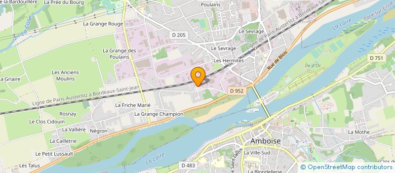 localisation de l'entreprise INJECTION PLASTIQUE CENTRE OUEST à NAZELLES-NEGRON