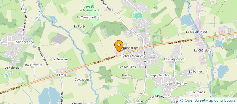 localisation de l'entreprise INJECTION THERMOPLASTIQUE BOURG à BUELLAS