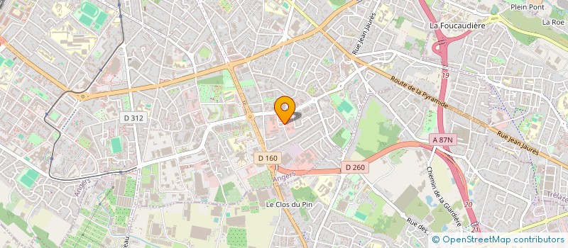 localisation de l'entreprise INJIE à ANGERS