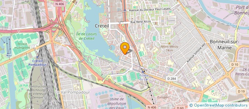 localisation de l'entreprise INK COMPANY à CRETEIL