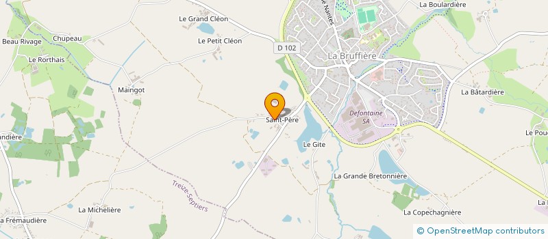 localisation de l'entreprise INK INFORMATIQUE  LA BRUFFIERE