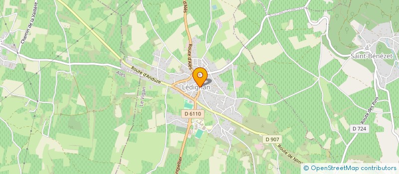 localisation de l'entreprise INKA  LEDIGNAN