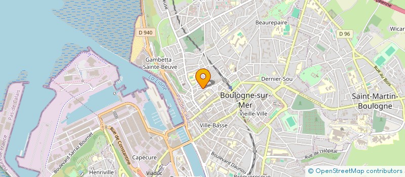 localisation de l'entreprise INKERMANN GROUP SCI à BOULOGNE-SUR-MER