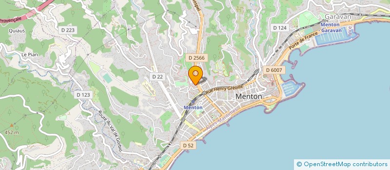 localisation de l'entreprise INKY BAR  MENTON