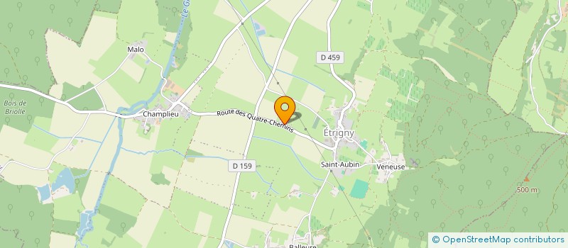 localisation de l'entreprise INL ASSOCIES  ETRIGNY