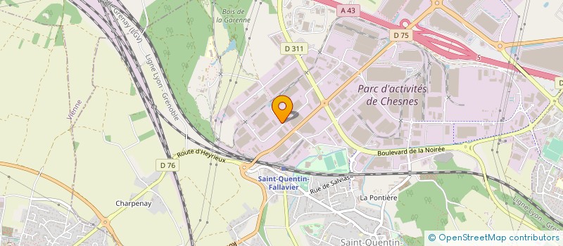 localisation de l'entreprise INLABSIT à SAINT-QUENTIN-FALLAVIER