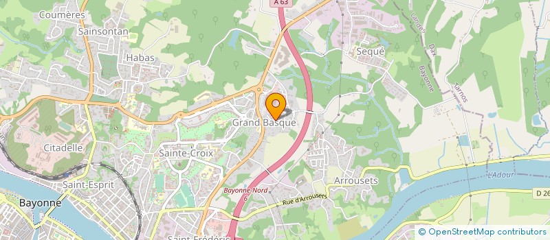 localisation de l'entreprise INLANDSIS - ALEXANNE à BAYONNE