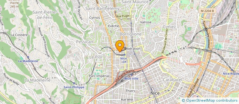 localisation de l'entreprise INLI  NICE