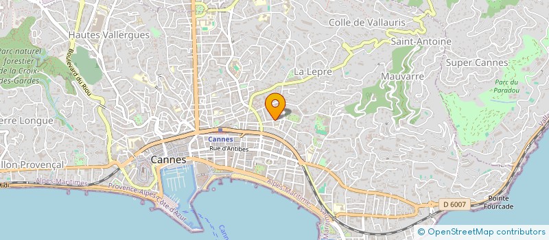 localisation de l'entreprise INLIGHT EVOLUTION SAS à CANNES