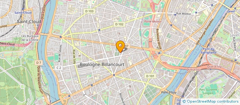 localisation de l'entreprise INLINE INTERNATIONAL à BOULOGNE-BILLANCOURT