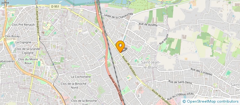 localisation de l'entreprise INLIS  SAINT-JEAN-LE-BLANC