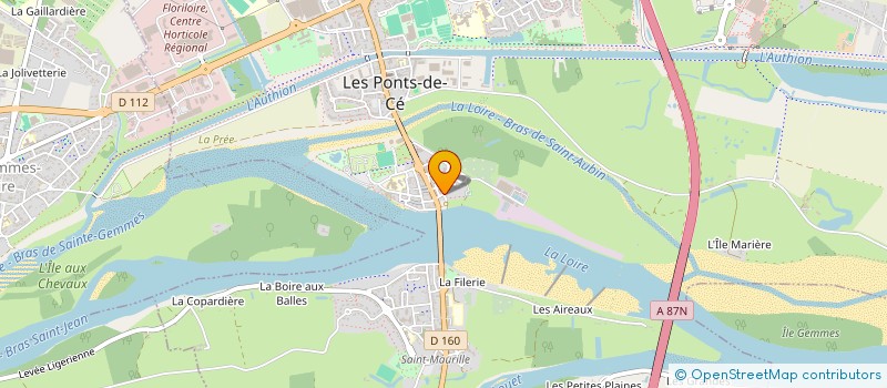 localisation de l'entreprise INM  LES PONTS-DE-CE