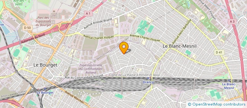 localisation de l'entreprise INM TRANSPORT à DRANCY