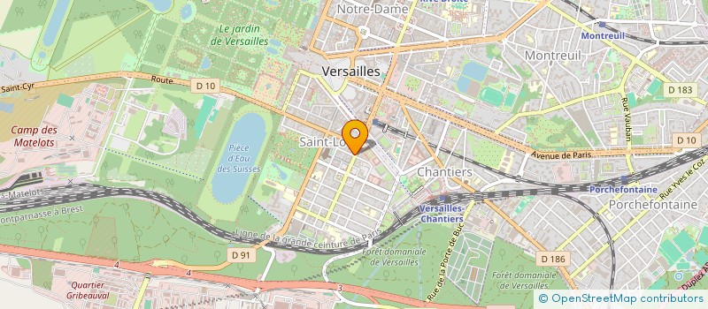 localisation de l'entreprise INMAJE à VERSAILLES
