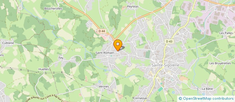 localisation de l'entreprise INMO à SAINTE-SIGOLENE