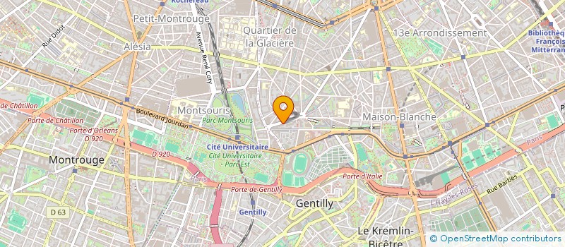 localisation de l'entreprise INMODA  PARIS