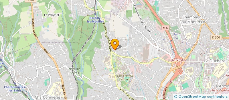 localisation de l'entreprise INNA 66  ECULLY