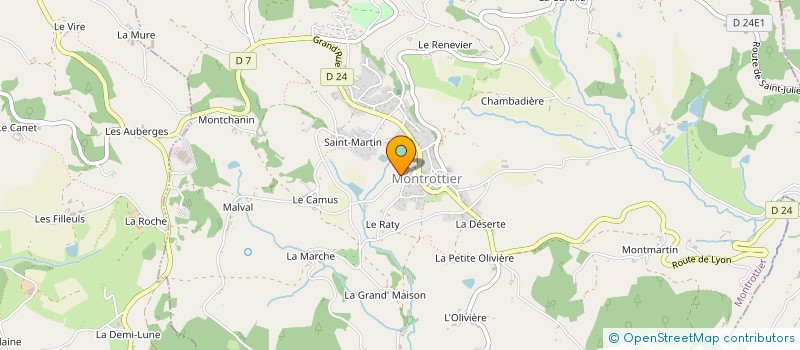 localisation de l'entreprise INNA  MONTROTTIER