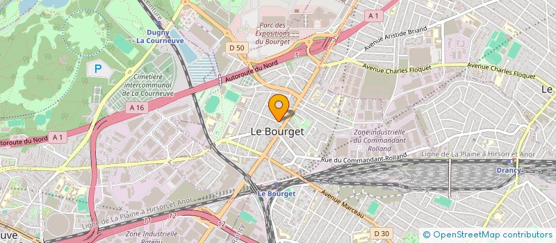 localisation de l'entreprise INNA à LE BOURGET