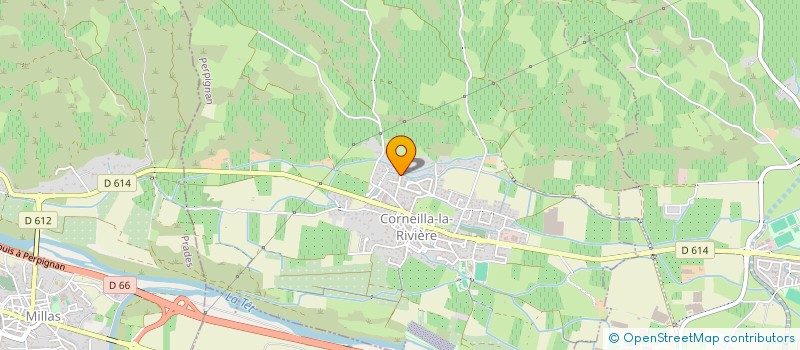 localisation de l'entreprise INNA AGENCEMENT à CORNEILLA-LA-RIVIERE
